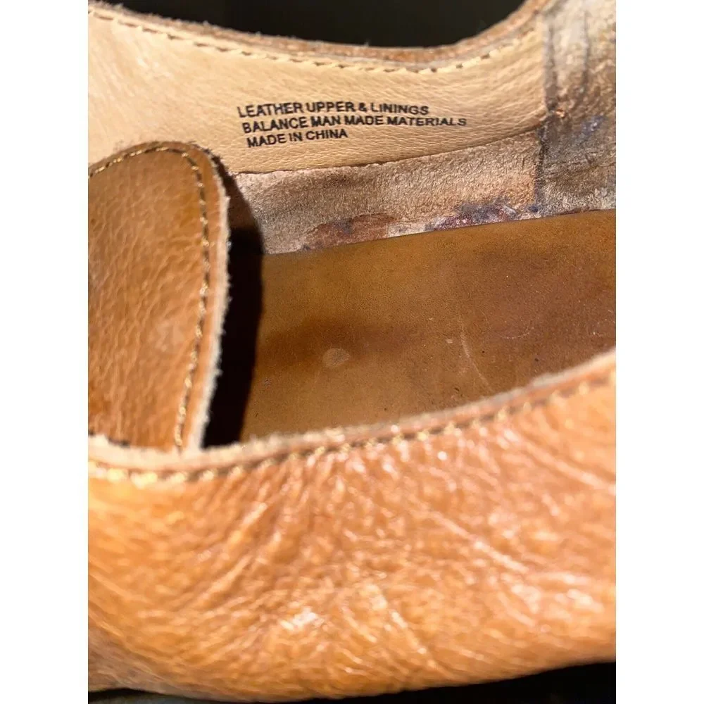 Born Oxford Brown Leather‎ Lace Up   Comfort Shoe Men Size 12M